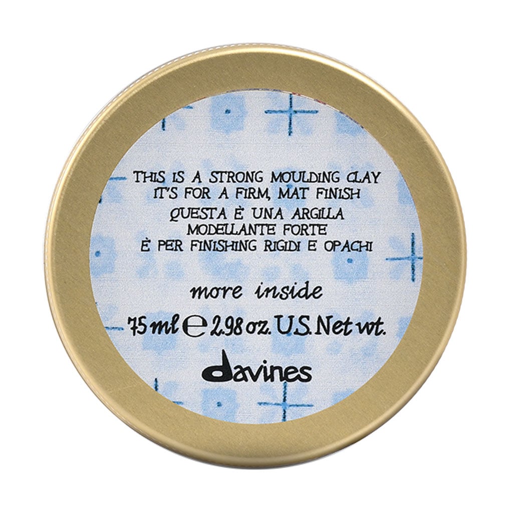 Моделювальна глина для волосся Davines More Inside Strong Moulding Clay сильної фіксації зі стійким матовим ефектом, 75 мл